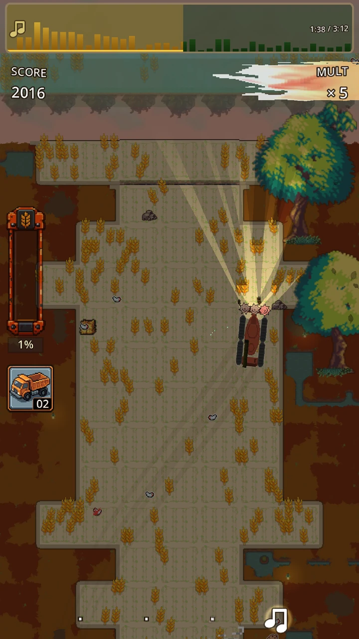 Autumn fields in Harvest Hero
